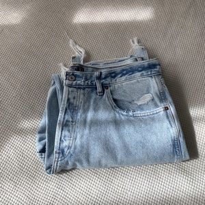 A&F High Rise Vintage Straight Jeans